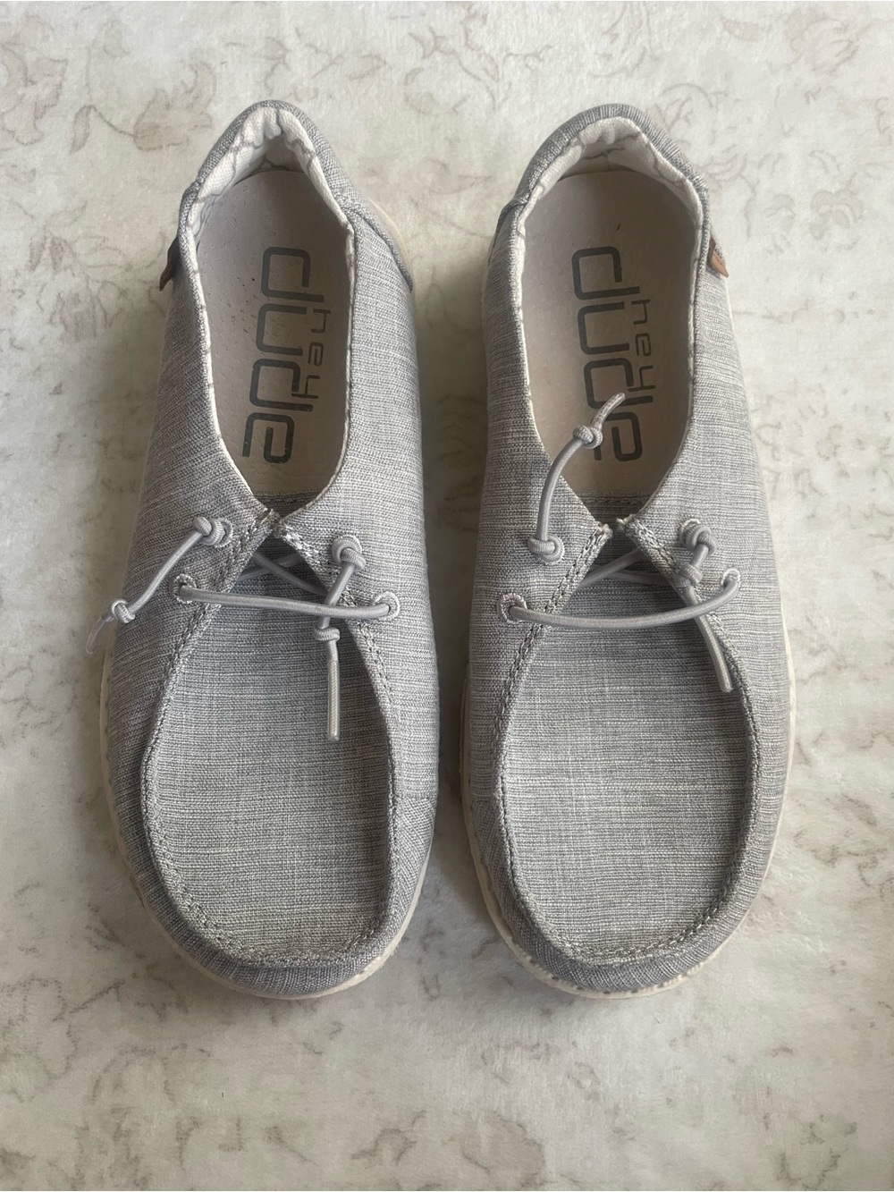 Hey Dude Kids Slip-On Loafers in Light Gray